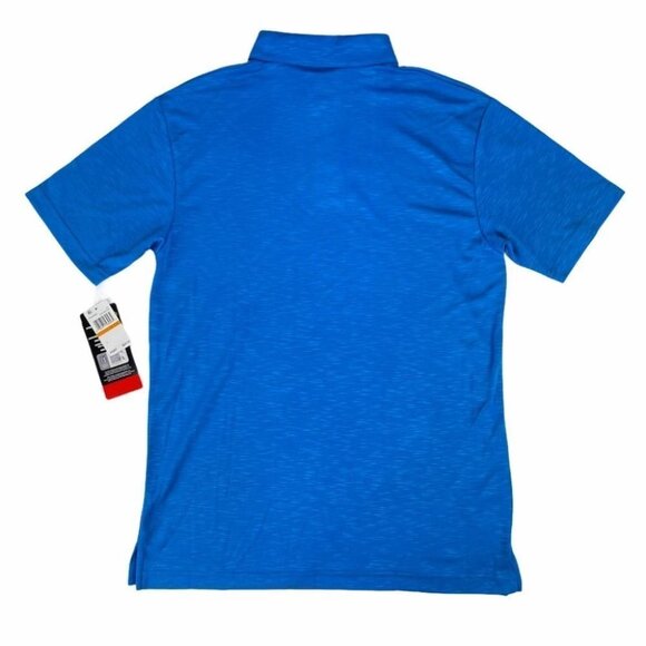 PGA Tour Stretch Blue Sea Star Men’s Golf Polo - Picture 8 of 9
